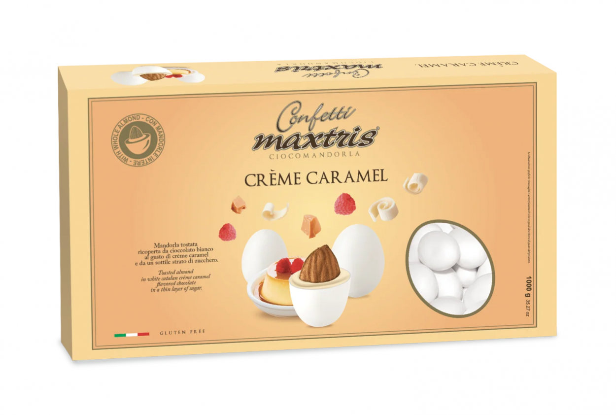CONFETTI MAXTRIS CRÈME CARAMEL - 1KG MAXCRECAR