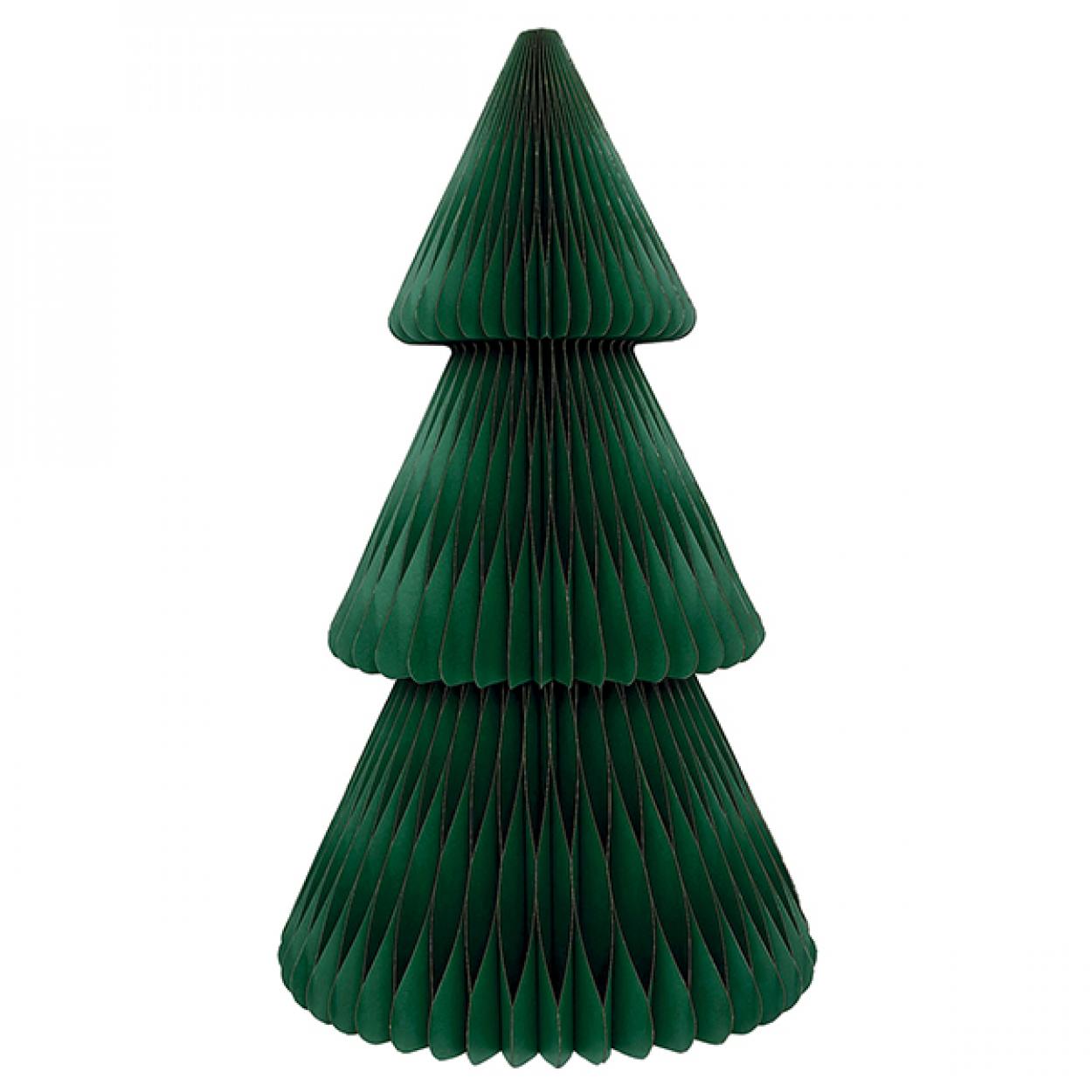 DECORAZIONE ALBERO IN CARTA A NIDO D'APE VERDE CM80 40869