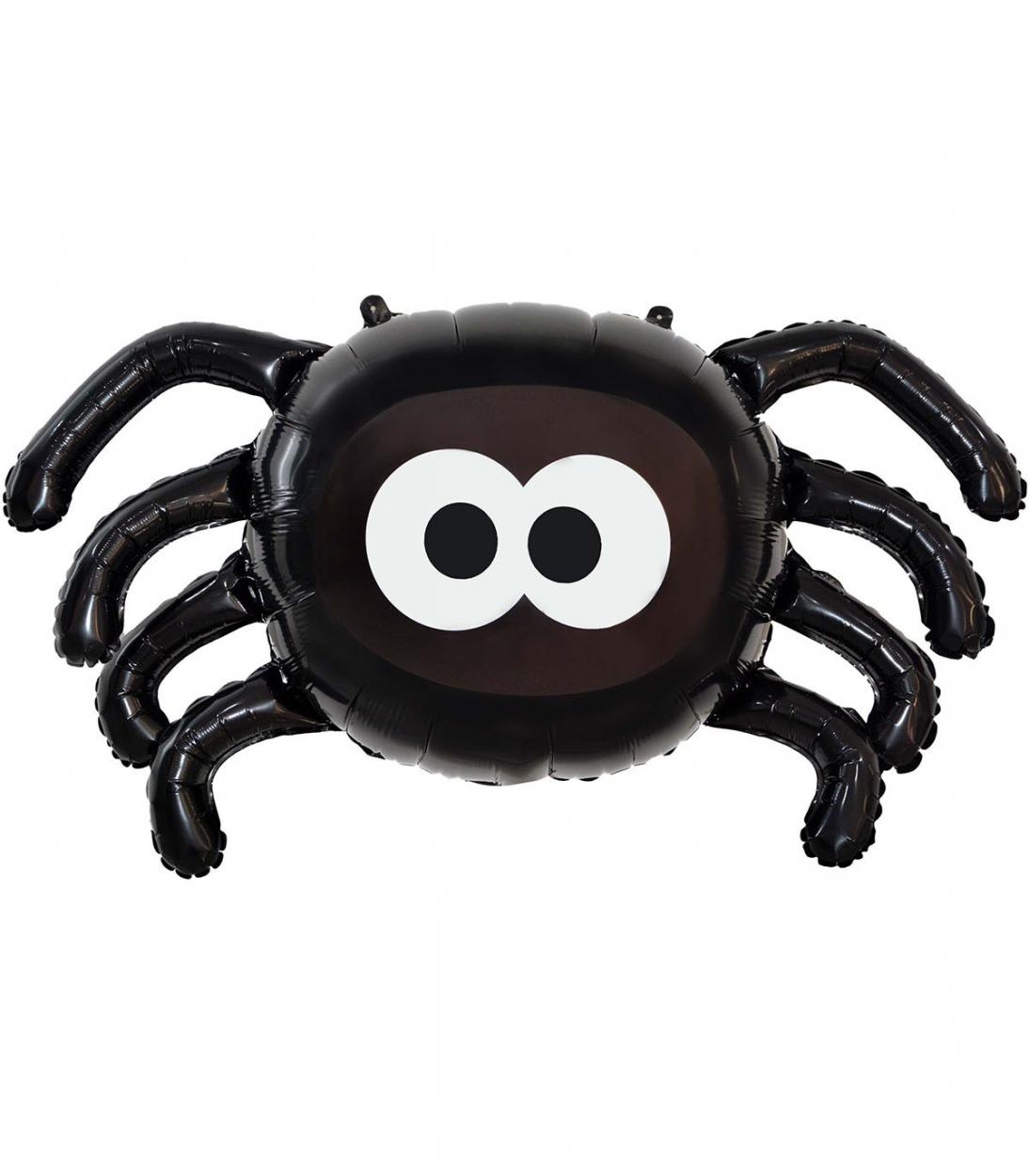 FOIL MYLAR SUPER SHAPE RAGNO HALLOWEEN NERO W44" C002336-01