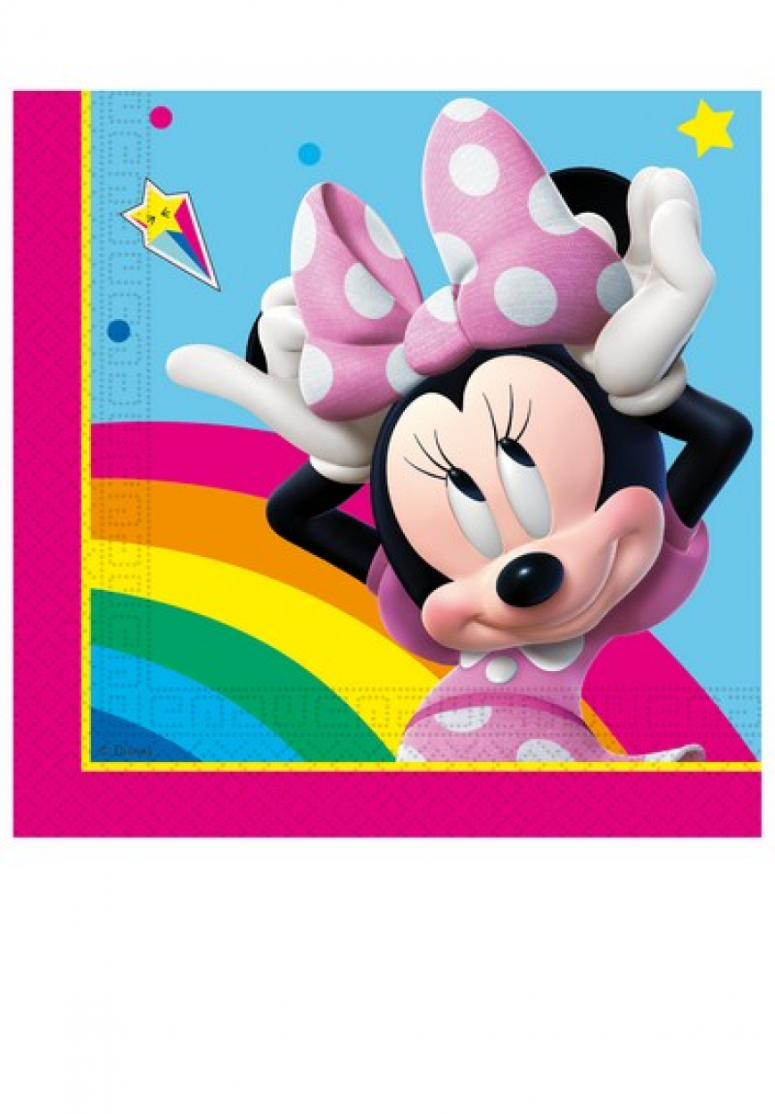 TOVAGLIOLI CARTA MINNIE RAINBOW 33X33 CM 20 PZ 5PR97241