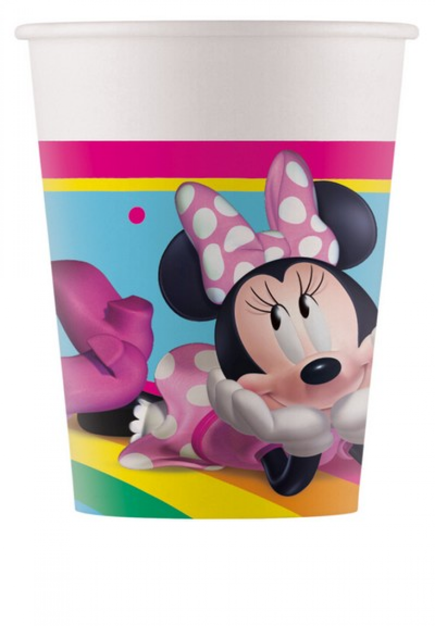 BICCHIERI CARTA MINNIE RAINBOW 8 PZ 200 ML 5PR97240