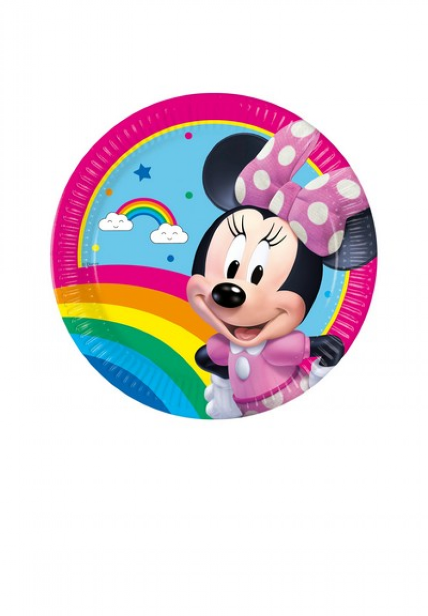 PIATTI CARTA MINNIE RAINBOW 20 CM 8 PZ 5PR97239