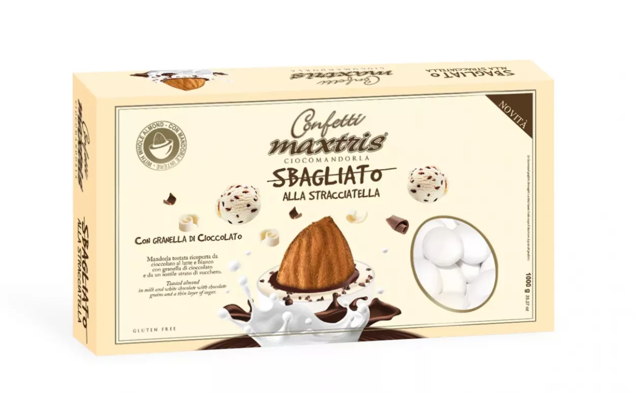 CONFETTI SBAGLIATO STRACCIATELLA BIANCO 1 KG MAXSBSTRA