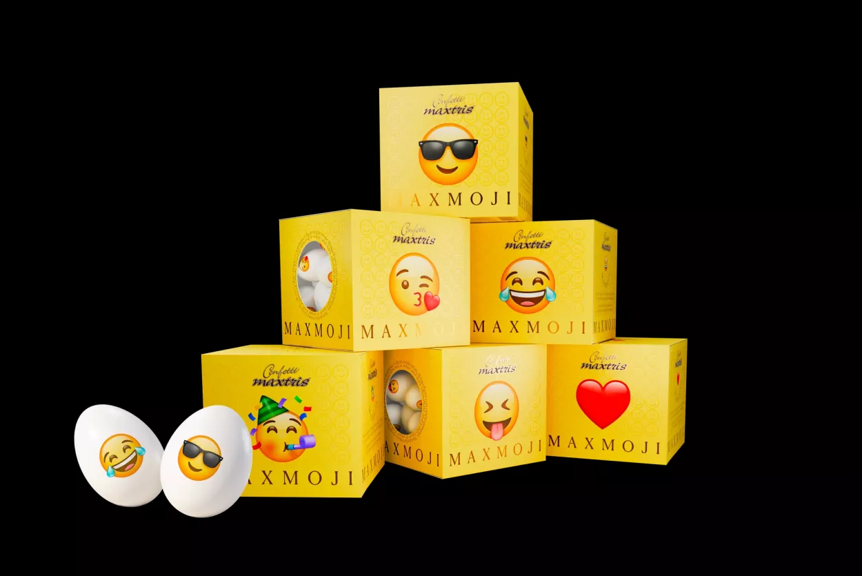 CONFETTI CTMMOJI EMOJI ASSORTITE 200GR 30PZ