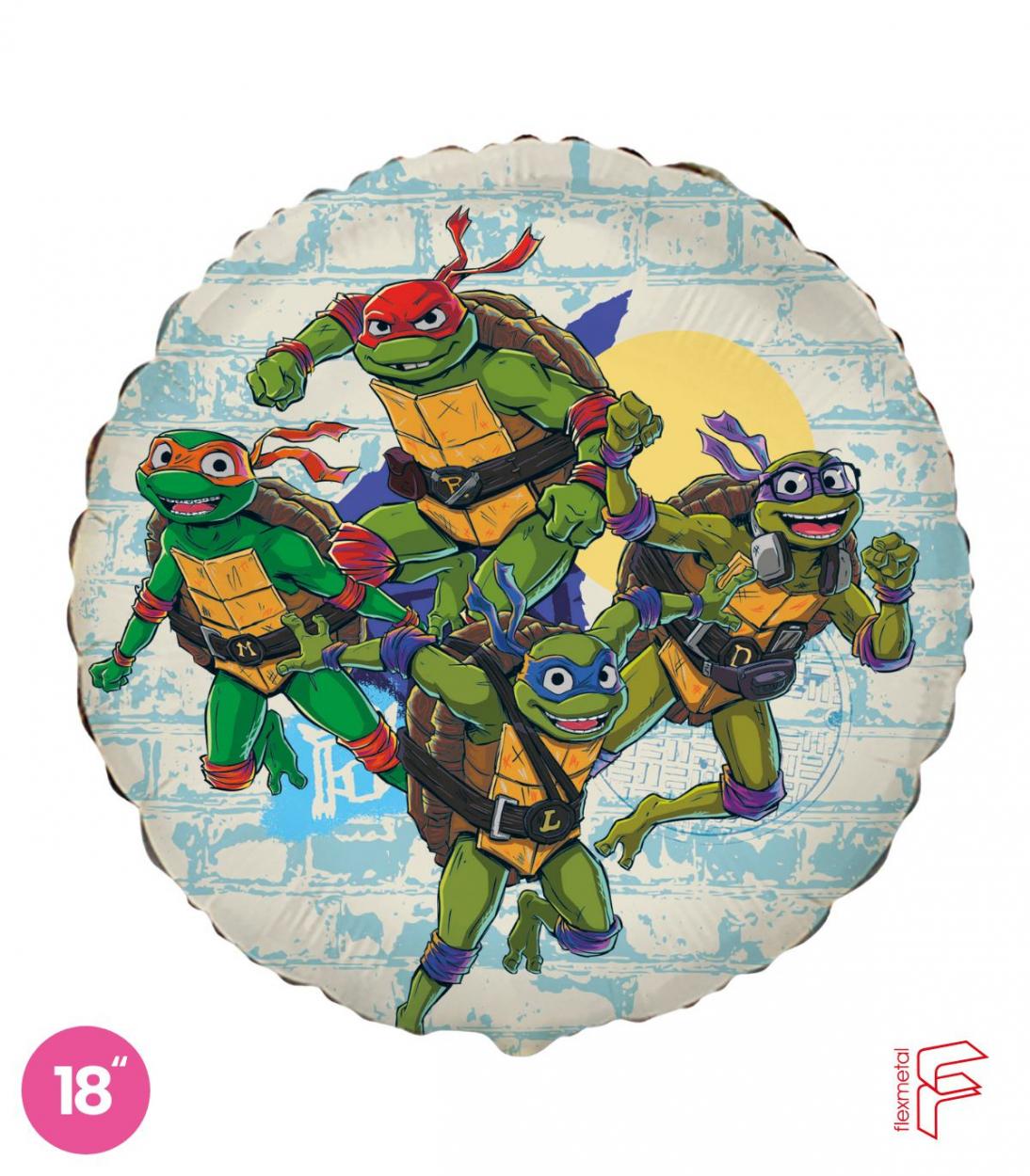 PALLONCINO FOIL 18 POLLICI TARTARUGHE NINJA COMPLEANNO PARTY B401645FX