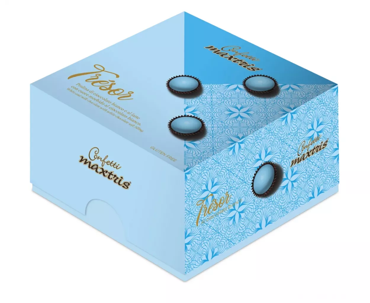 CONFETTI MAXTRIS TRESOR 500 GR CELESTE TRESORC