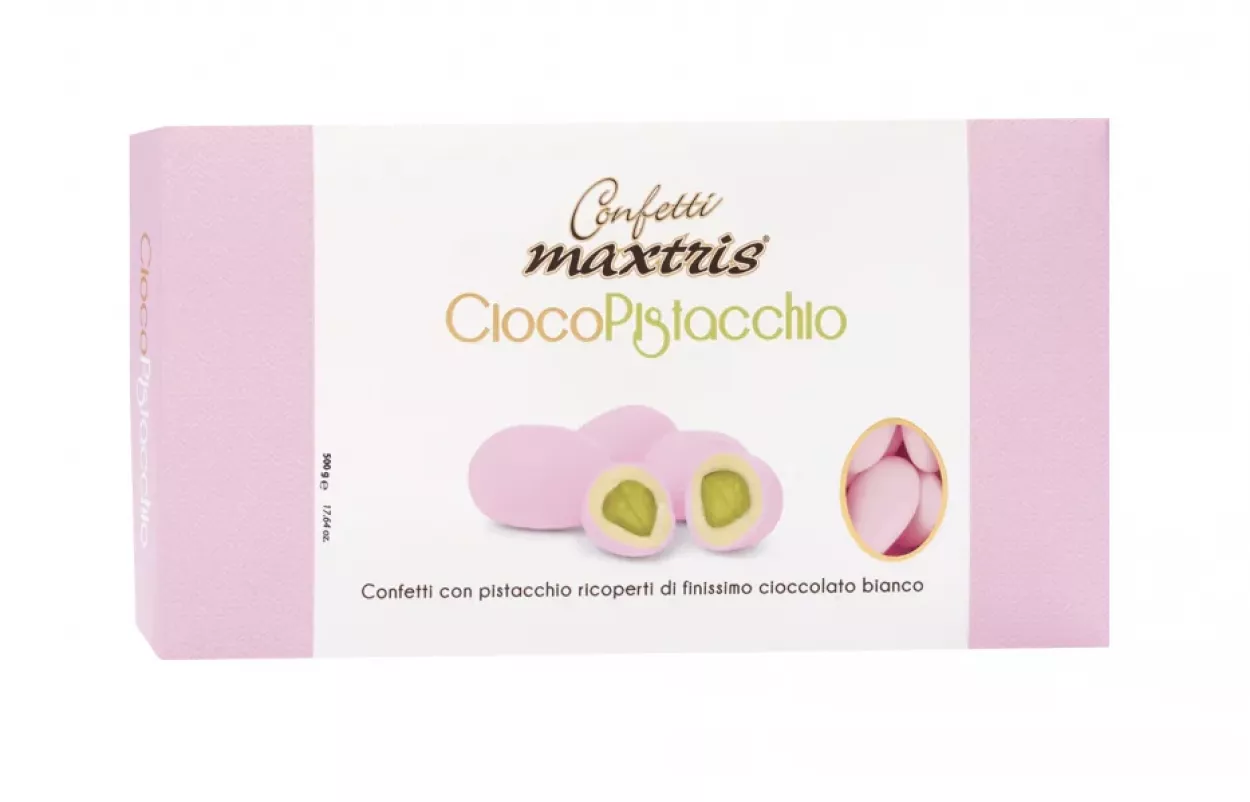 CONFETTI MAXTRIS CIOCOPISTACCHIO ROSA 1 KG CIOPISR500