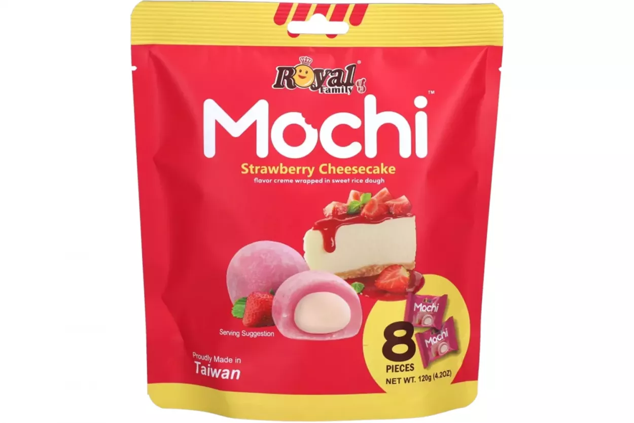 MOCHI ROYAL FAMILY STRAWBERRY CHEESECAKE 8 PZ - 120 GR FES543