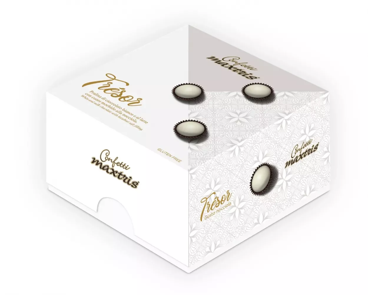 CONFETTI MAXTRIS TRESOR BIANCO 500 GR TRESORB