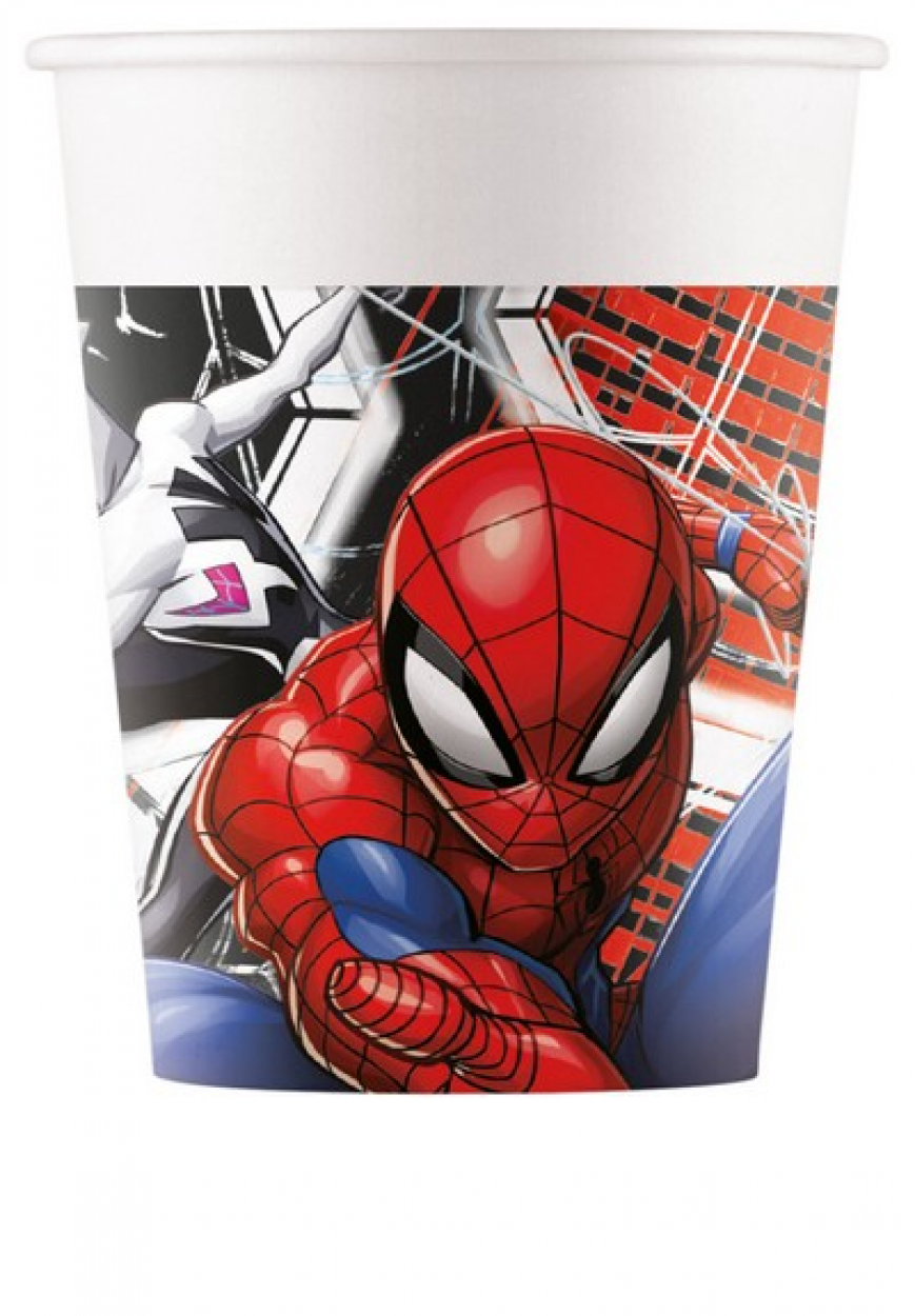 8 BICCHIERI SPIDERMAN WORLD OF WEBS 5PR98266