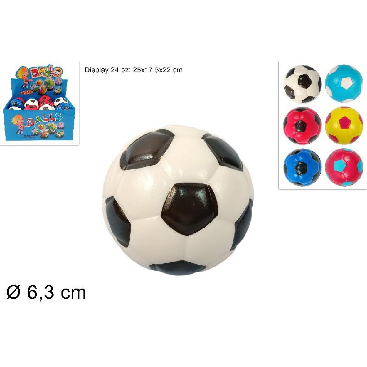 PALLINA SPUGNA CALCIO 6 CM 667590 11015