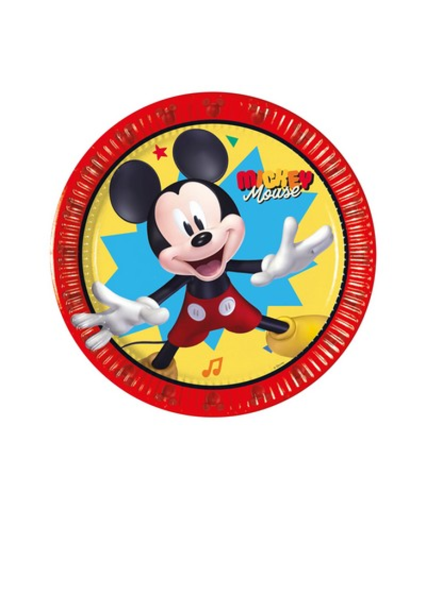 PIATTO 20 CM MICKEY JUMP INTO FUN 8 PZ 5PR97224