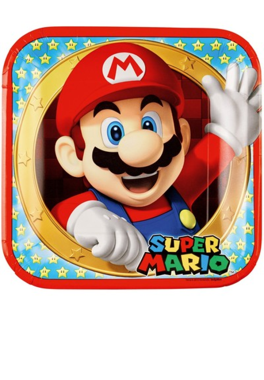 8 PIATTI 23 CM SUPER MARIO 7AM9901535