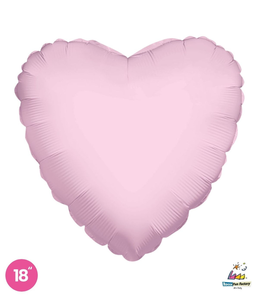 FOIL 18" CUORE ROSA CHIARO 6581193-01