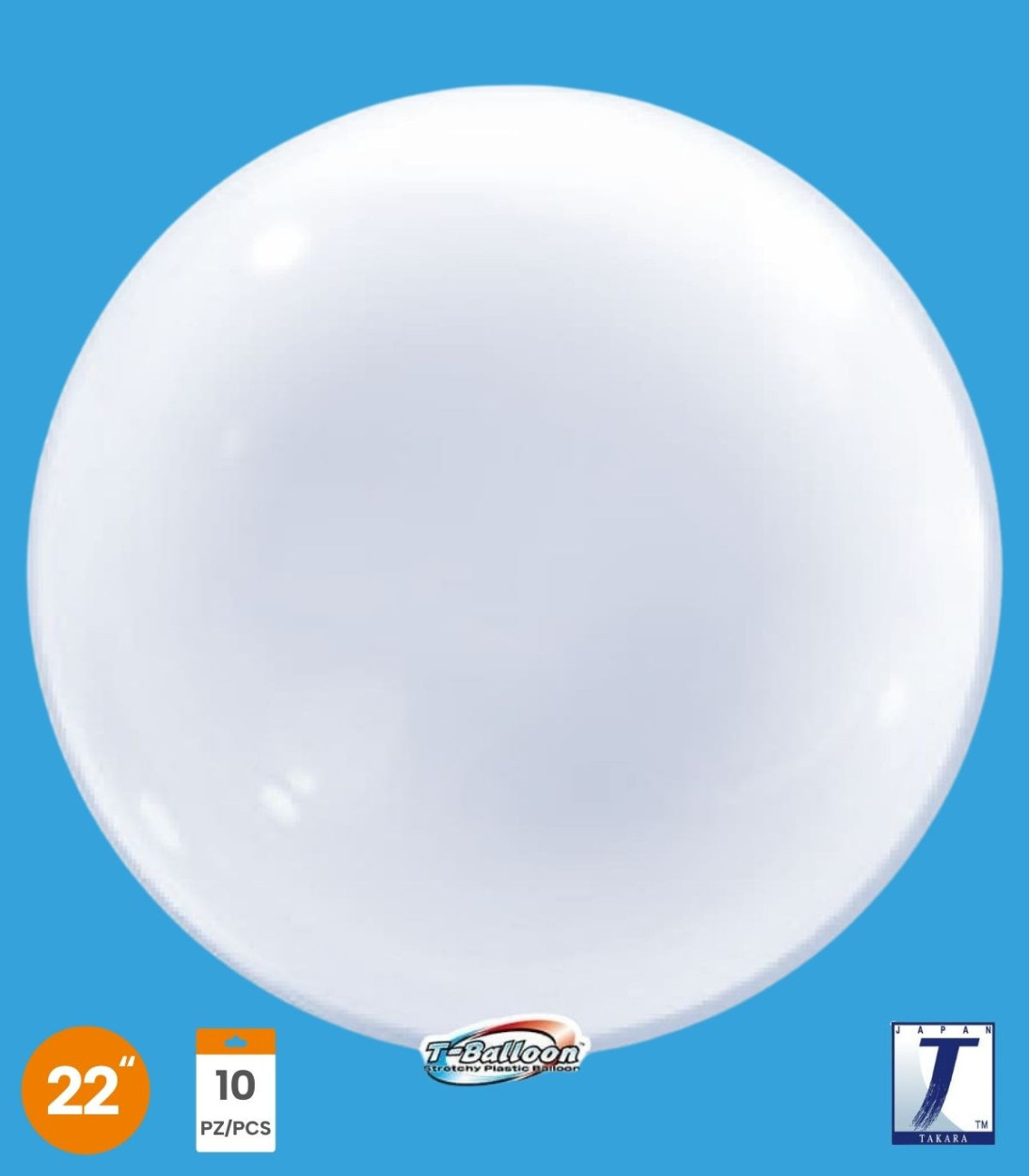 BALLOON TAKARA DECO BUBBLE CLEAR 22" TB1400107