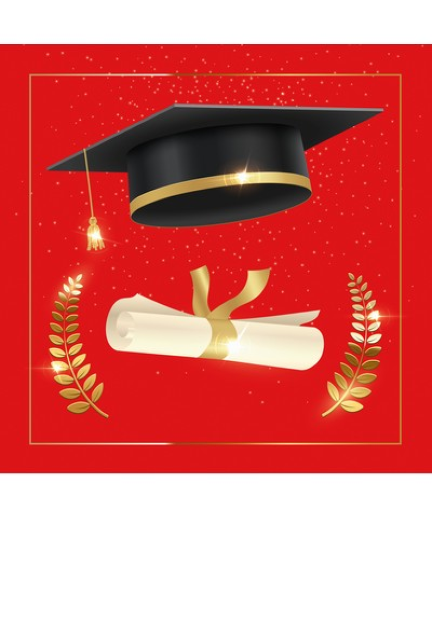 TOVAGLIOLI LAUREA TOCCO E DIPLOMA – 33x33 CM – 20 PZ 5IT510018