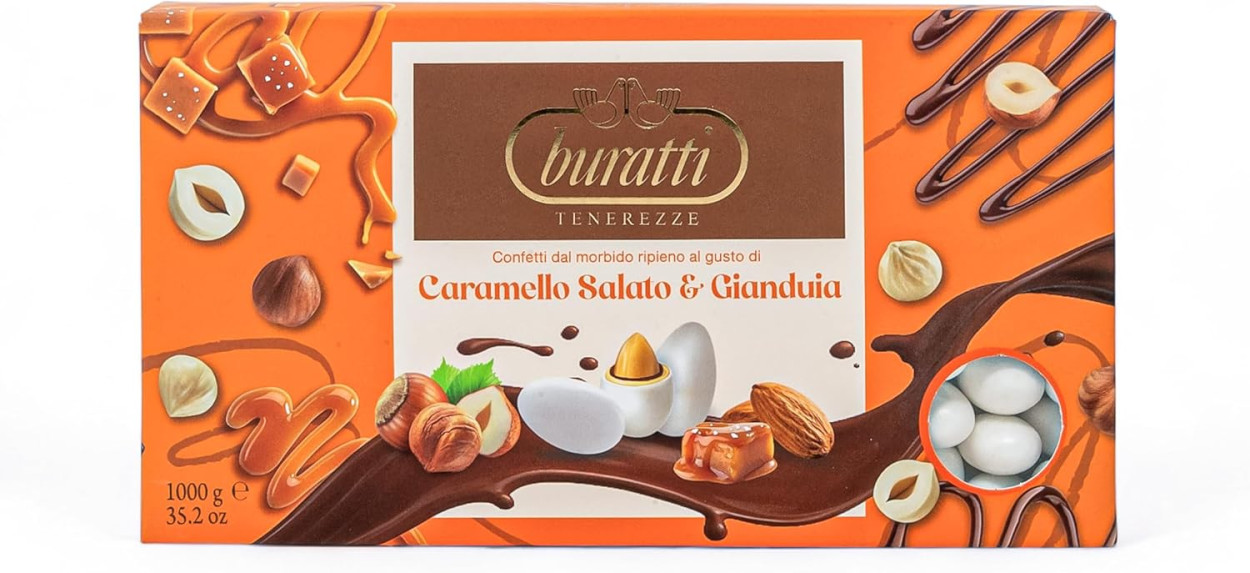 CONFETTI BURATTI TENEREZZE MANDORLA SALATA E GIANDUIA 1KG FSGD100