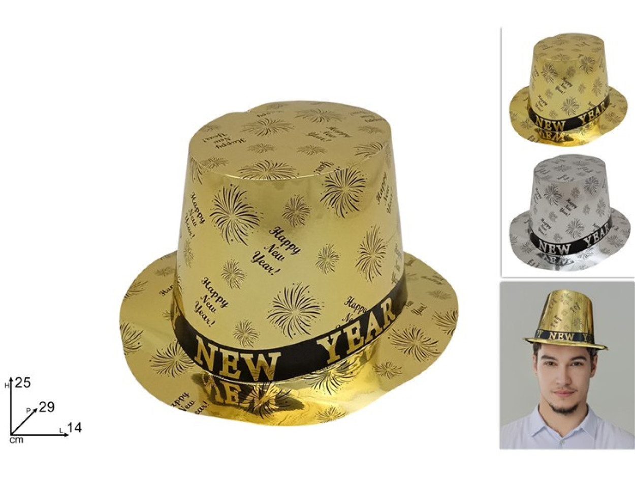 CAPPELLO CILINDRO HAPPY NEW YEAR 405582 11015