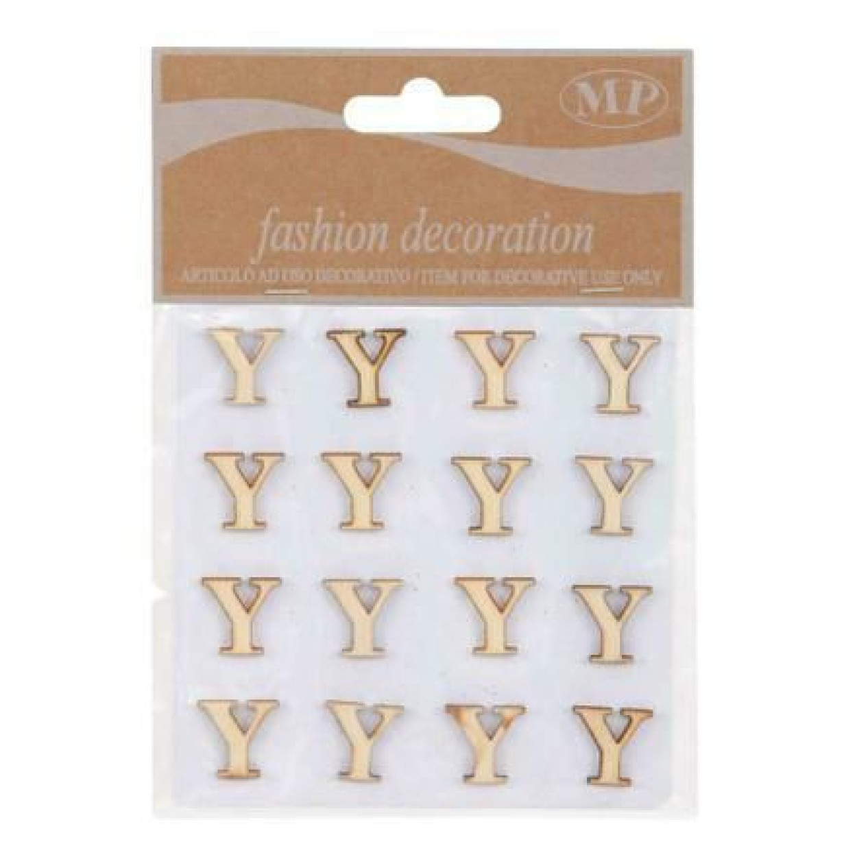 MINI LETTERE STICKER IN LEGNO PZ16 CM10X10