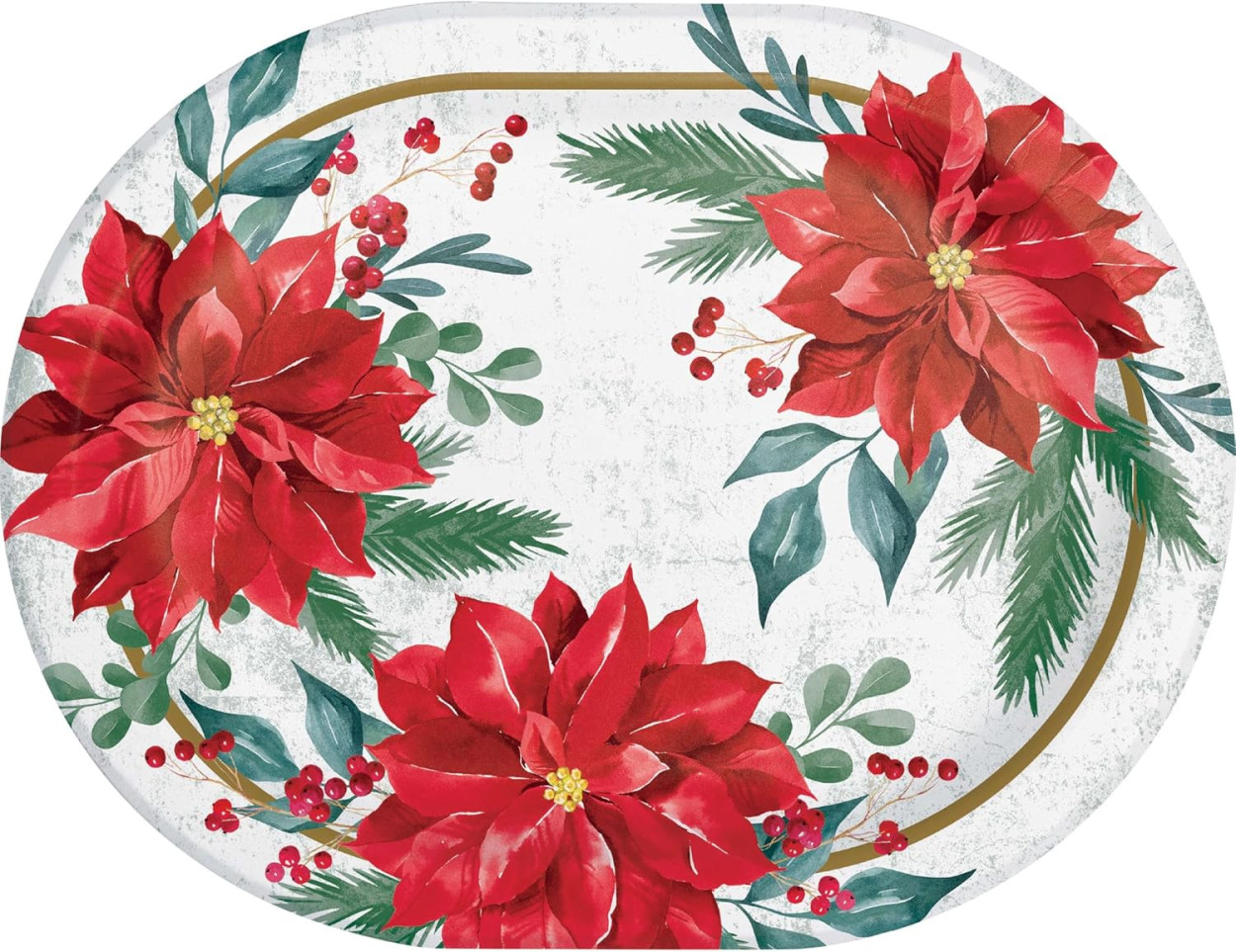 PIATTO OVALE FESTIVE FLORAL 8C376064