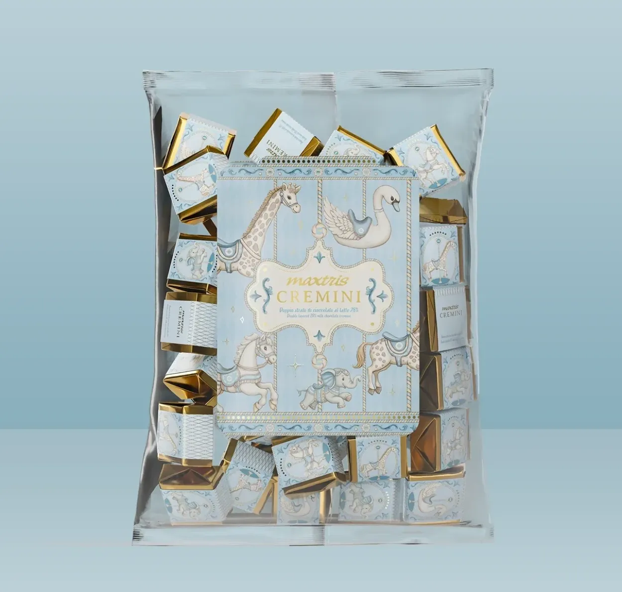 BUSTA CREMINI MAXTRIS BABY CELESTE 500GR MAXBABYCREC500