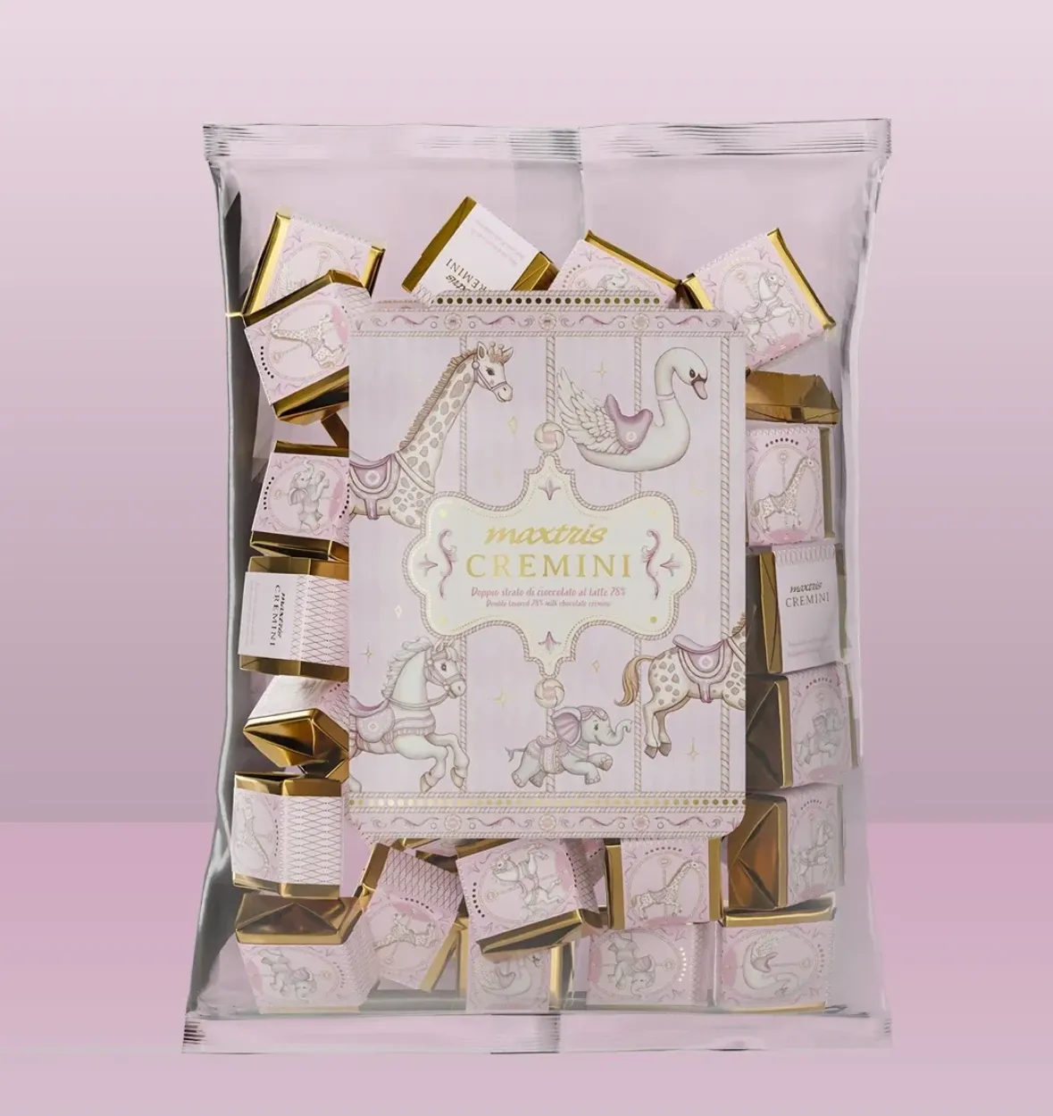 BUSTA CREMINI MAXTRIS BABY ROSA 500GR MAXBABYCRER500