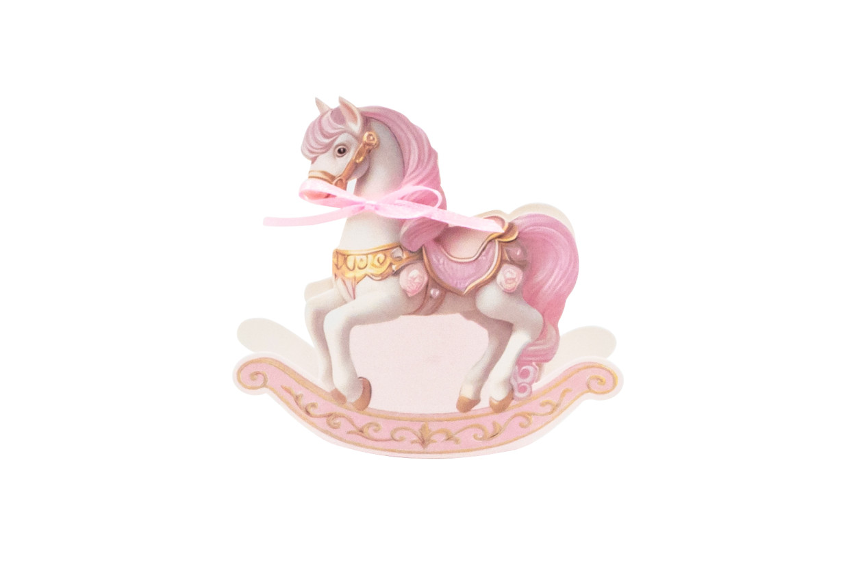 20 SCATOLINE CAVALLO A DONDOLO ROSA 12.2X3.5X11.5 CRR01CV