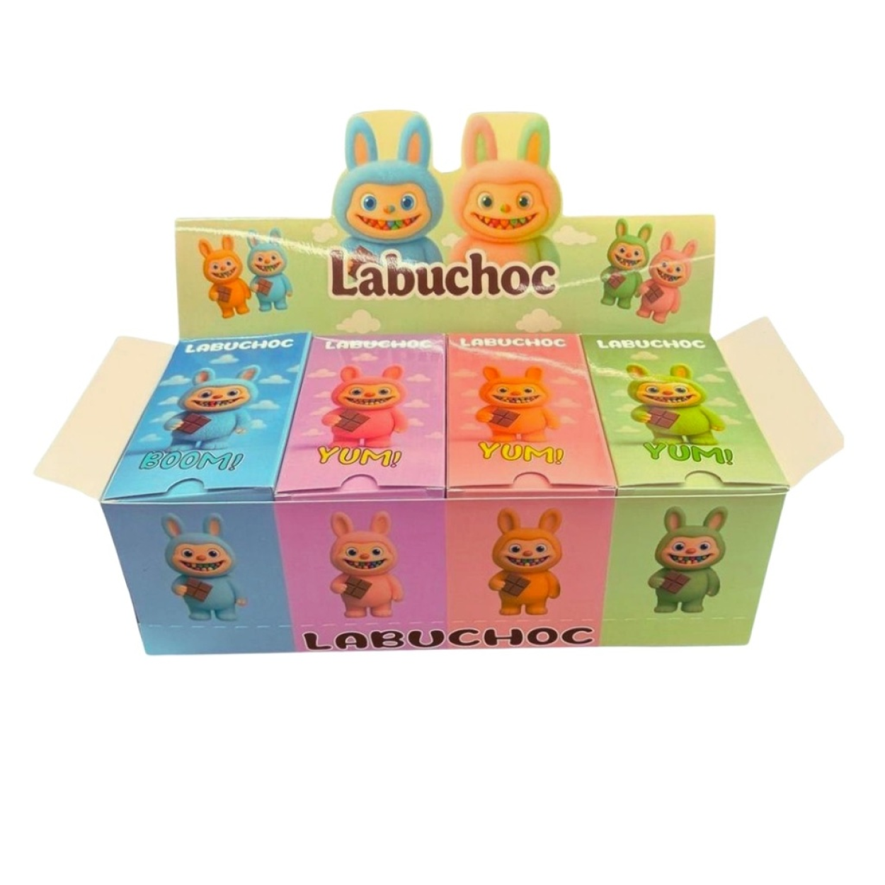 TAVOLETTA CIOCCOLATO RIPIENA FRIZZANTE 75GR VARI GUSTI LABUCHOC FES599
