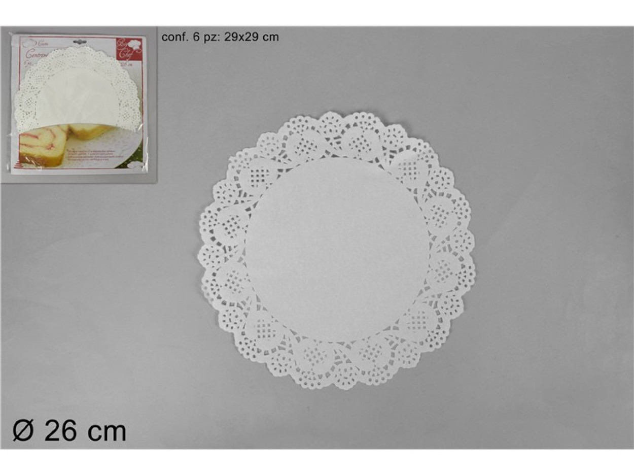 CENTRINO CARTA 26CM 6PZ 684258