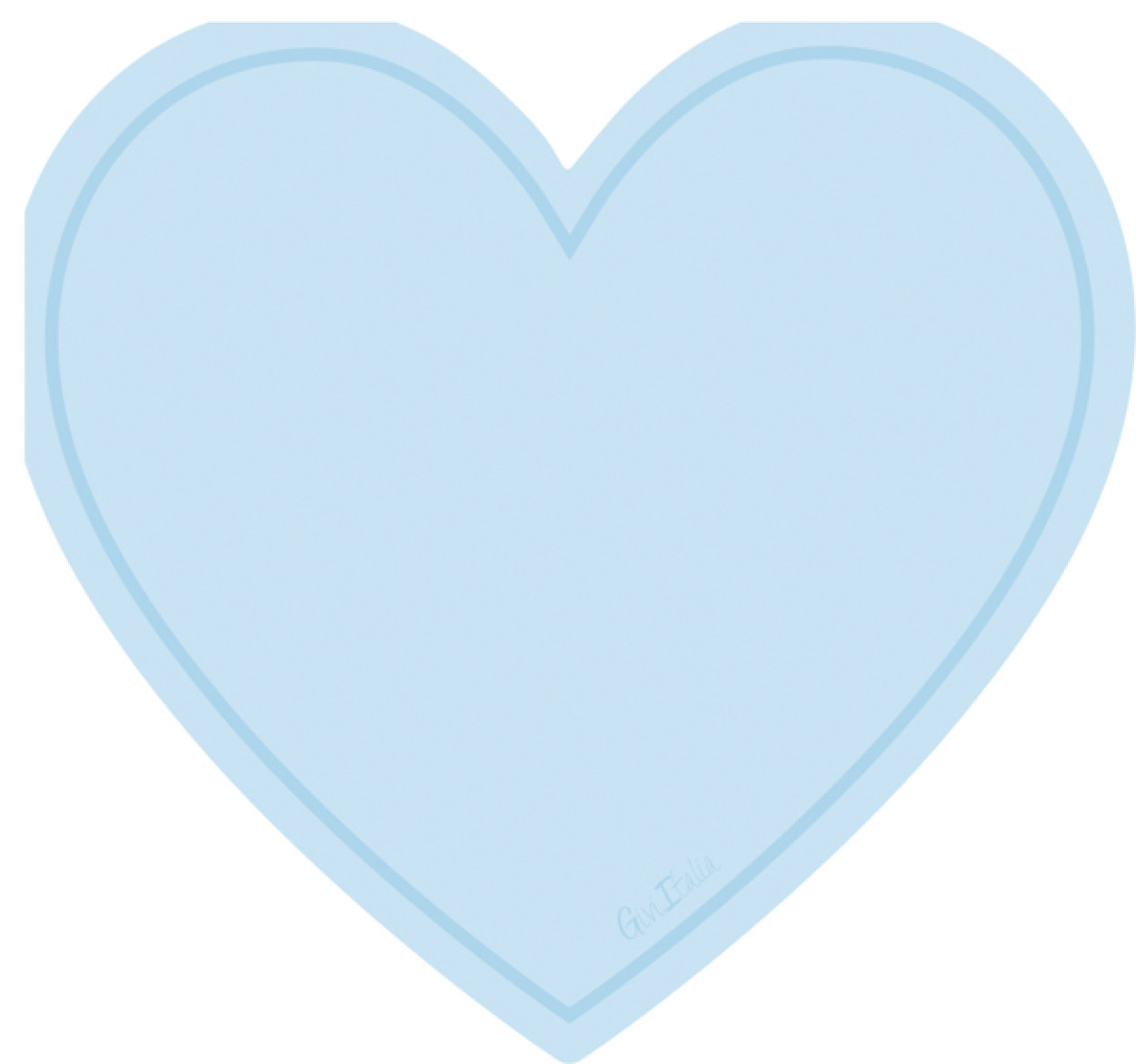 16 TOV.LI 33X33 SAGOMATI CUORE AZZURRO 41734