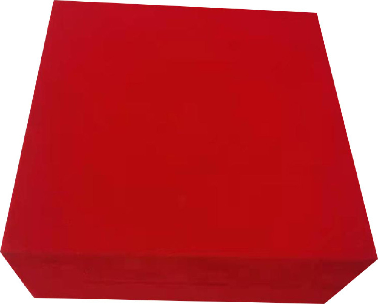 SCATOLA VELLUTO ROSSO 12X12X5 CM E069