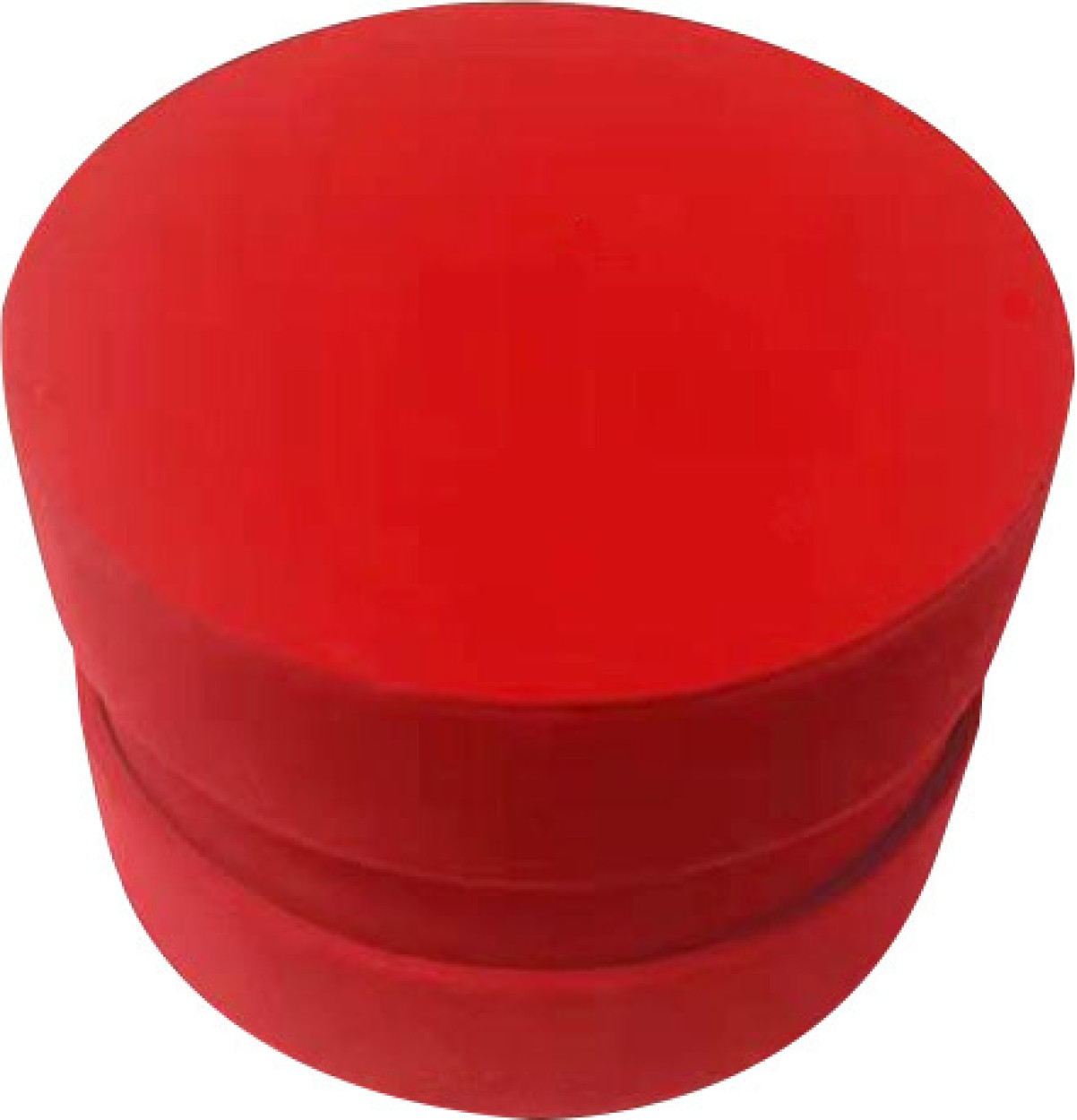 SCATOLA VELLUTO TONDA ROSSO 8X5 CM E077
