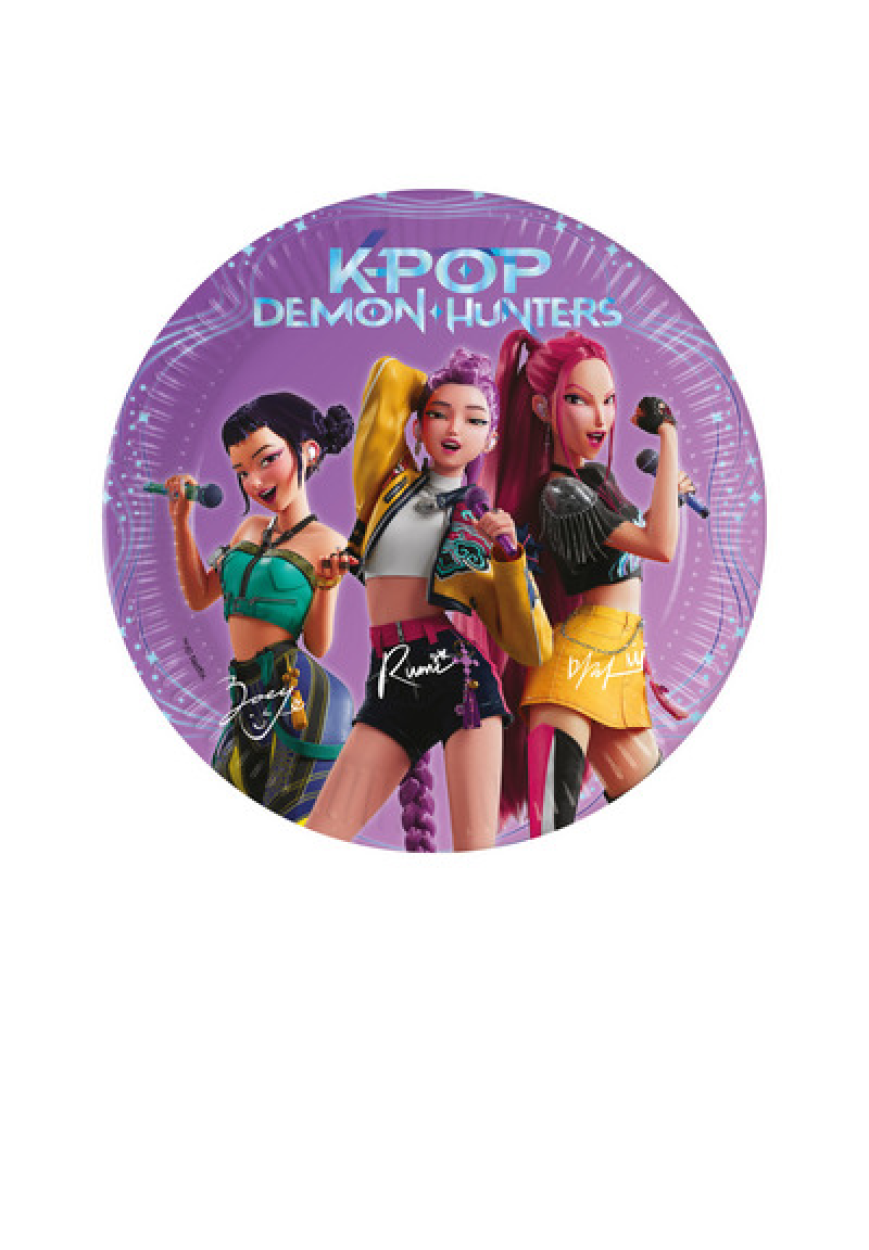 8 PIATTI 20 CM K-POP DEMON HUNTERS 5PR98639