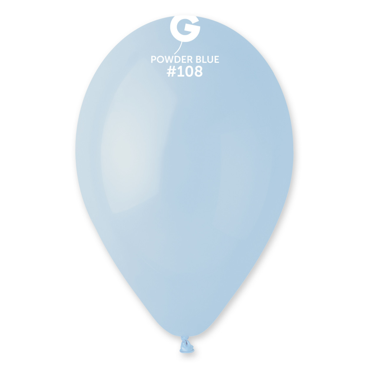 CONFEZIONE 25 PALLONCINI 19" LATTICE G150 AZZURRO POLVERE 108