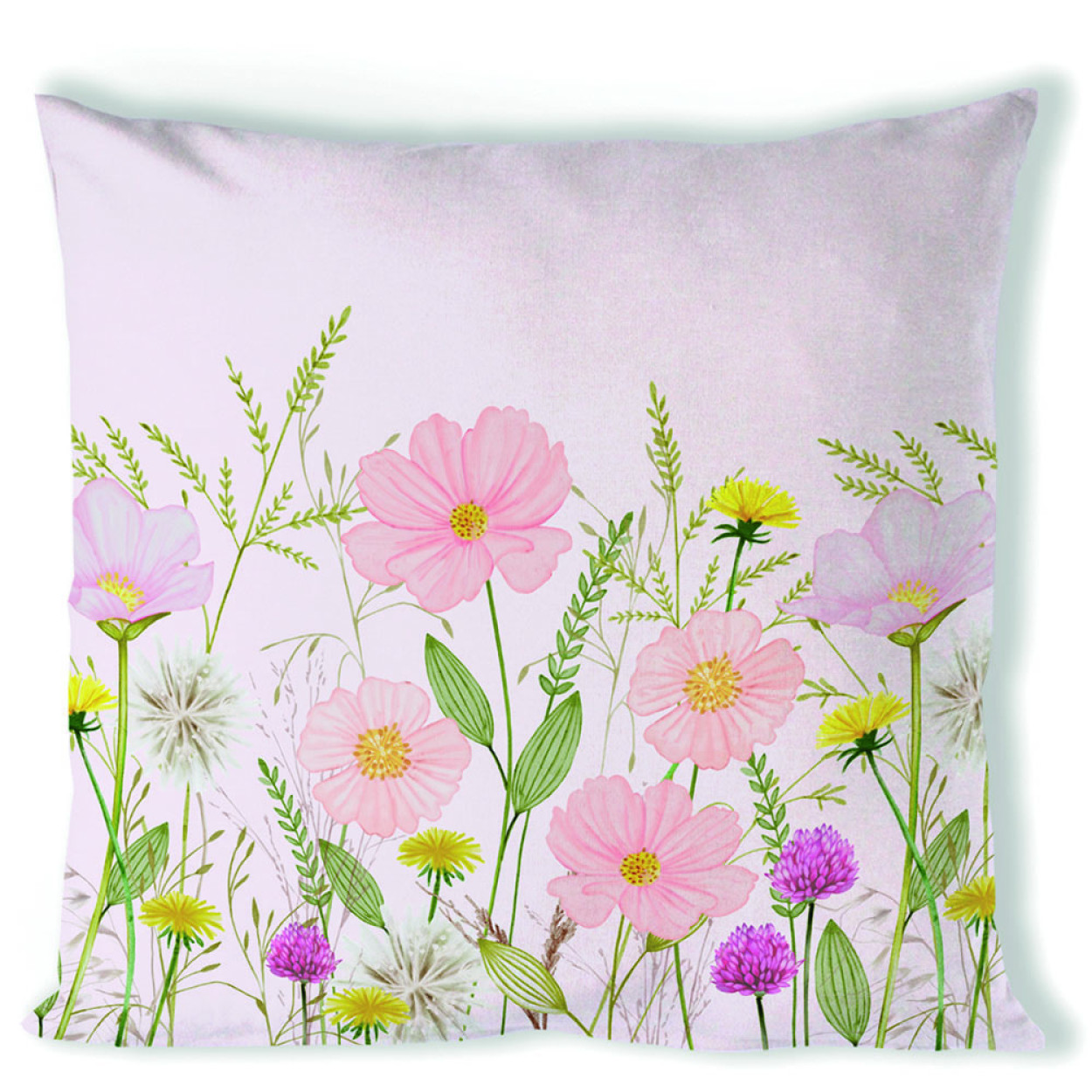 FODERA CUSCINO 40X40 PASTEL FLOWERS PINK 16220345