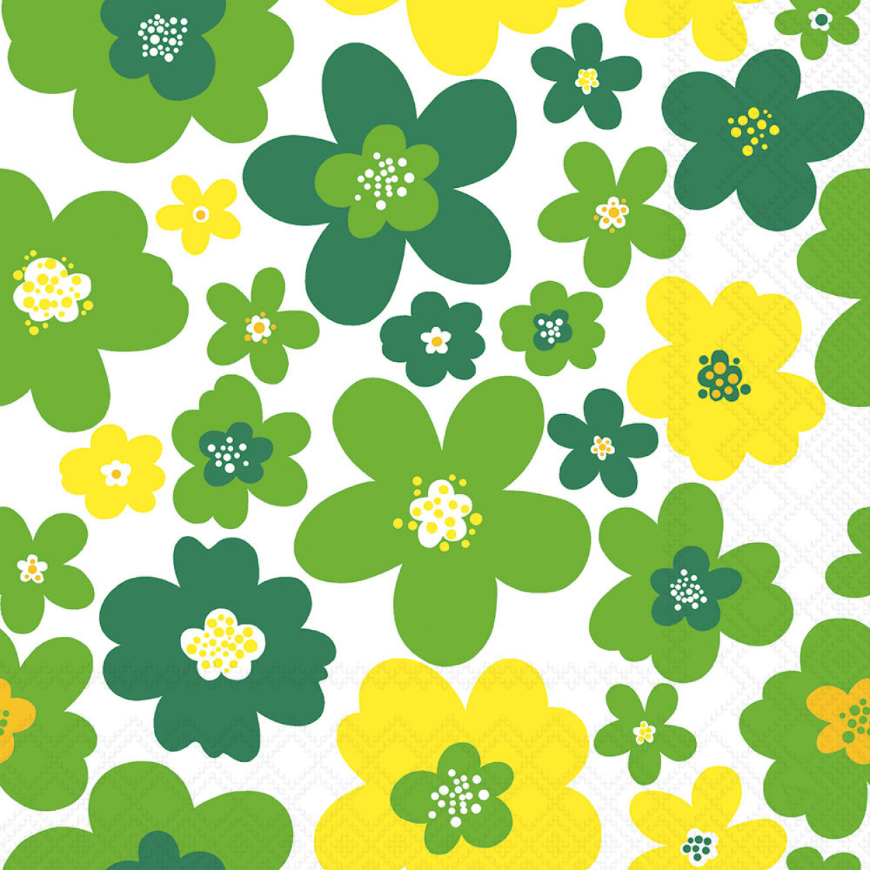 TOVAGLIOLI 33X33 FLOWER POWER GREEN 13320922