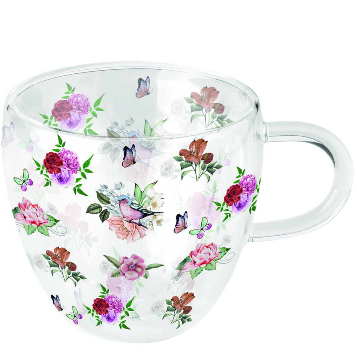 TAZZA IN VETRO DOPPIA CAMERA CHARLOTTE 14419350