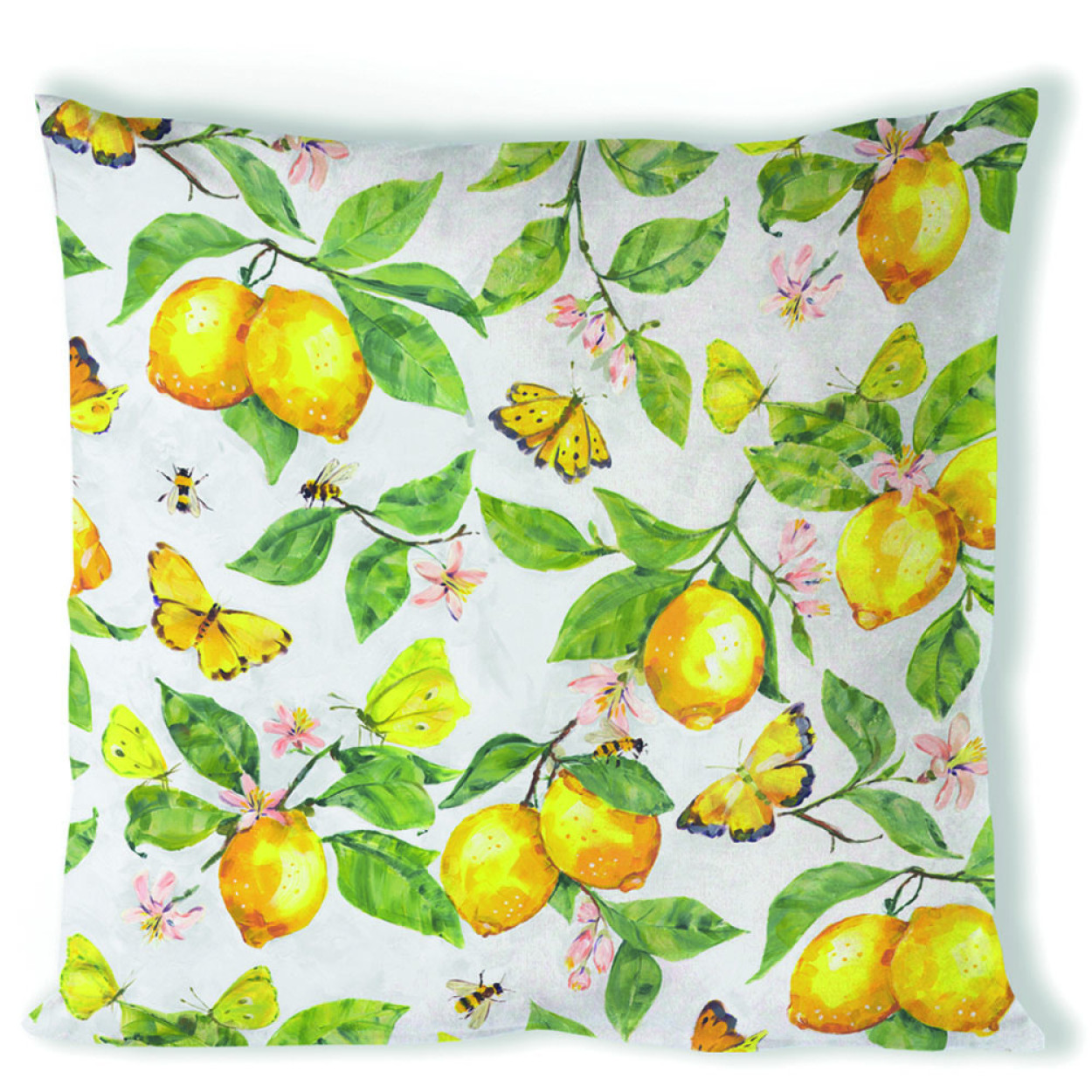 FODERA CUSCINO 40X40 FRESH LEMONS WHITE 16220365