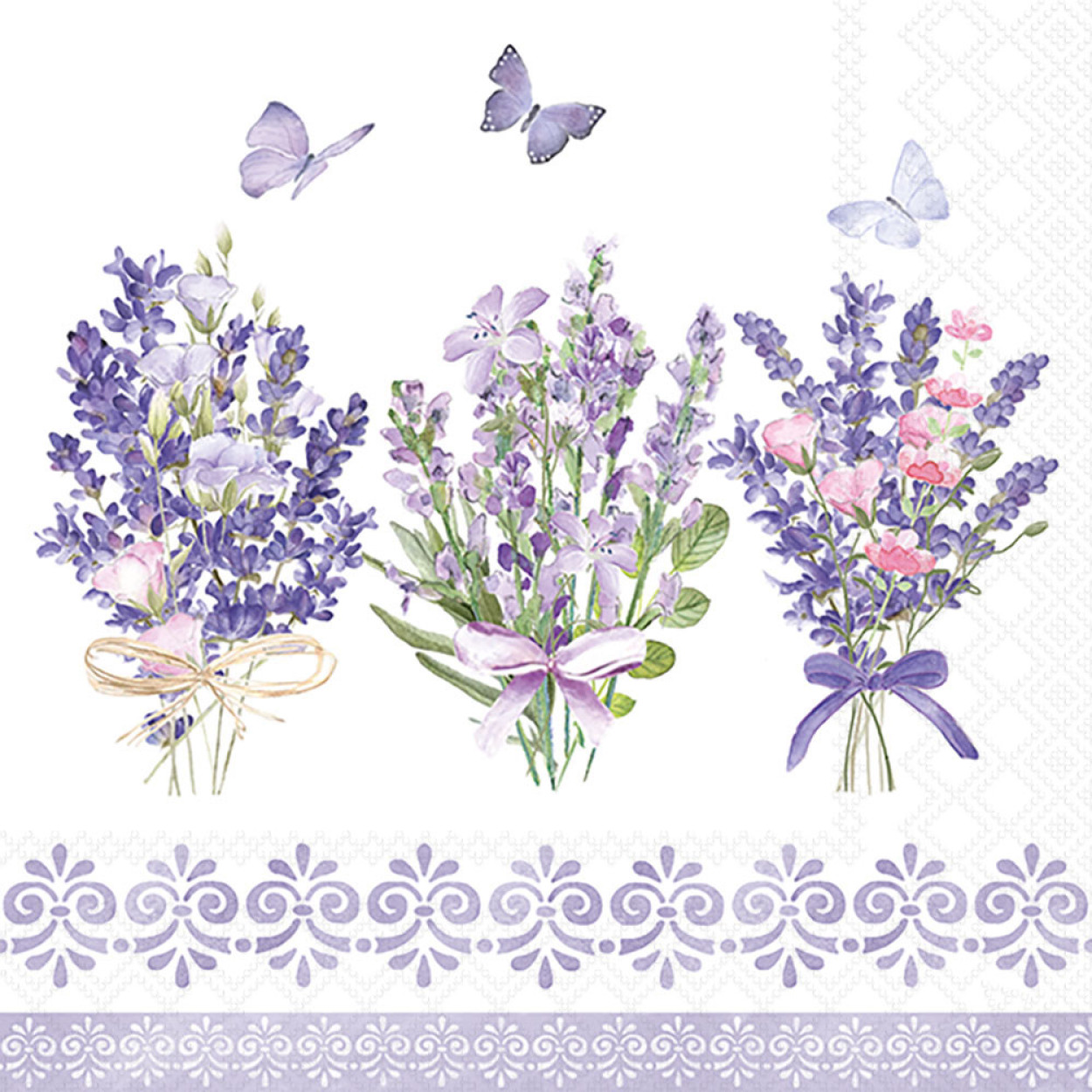 TOVAGLIOLI 33X33 LOVELY LAVANDER WHITE 13319735
