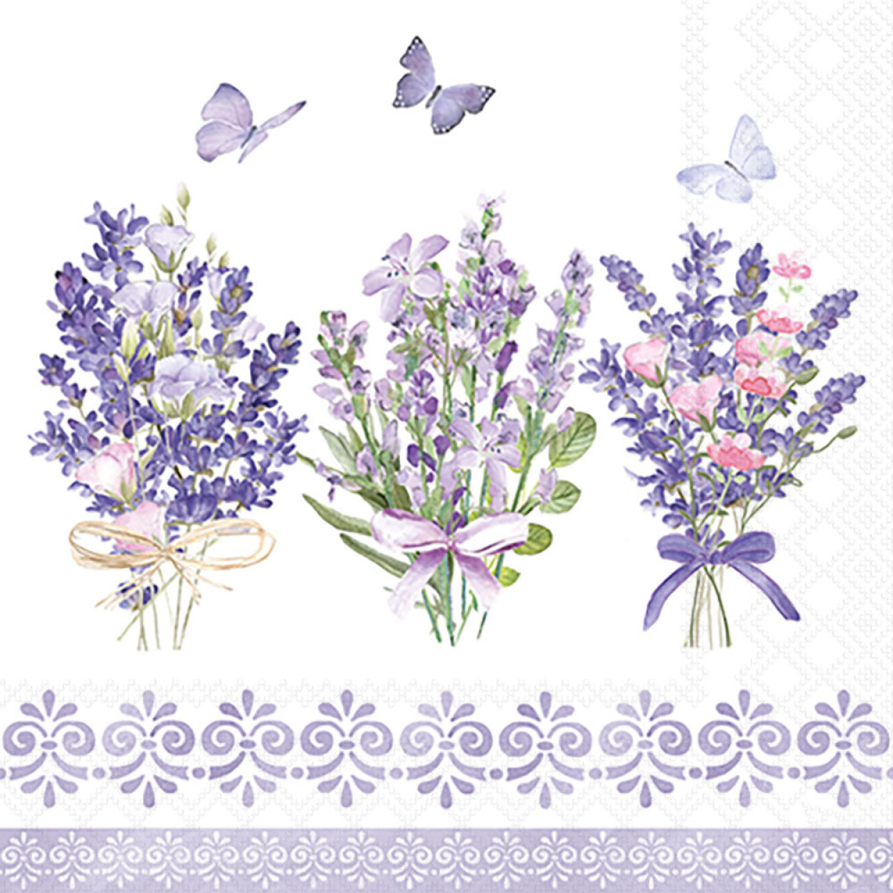 TOVAGLIOLI 25X25 LOVELY LAVANDER WHITE 12519735