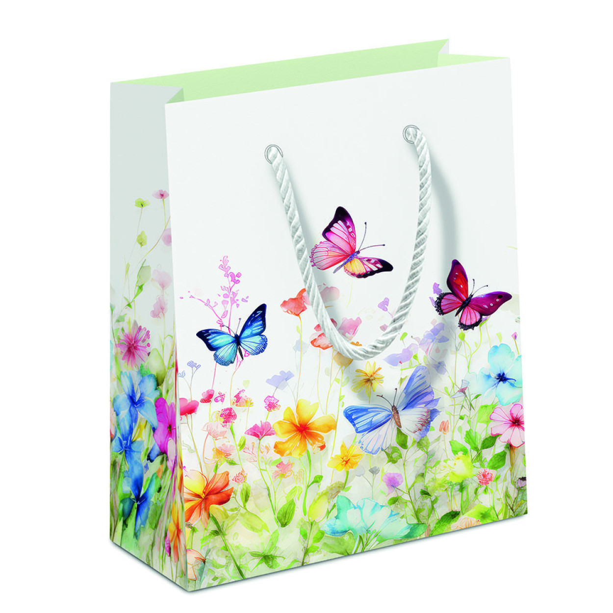 BUSTA REGALO BUTTERFLIES IN FIELD WHITE 11220410