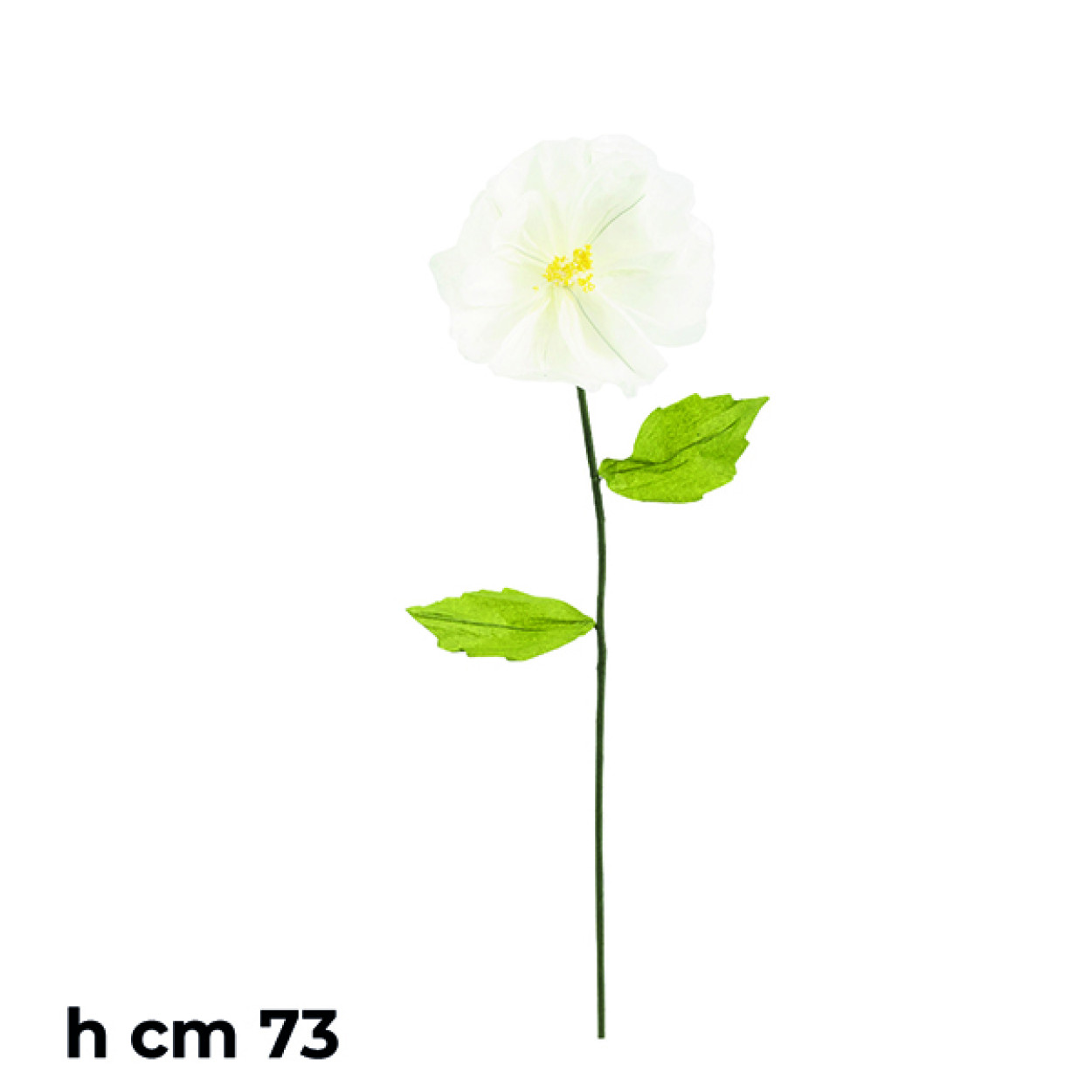 FIORE CON STELO CARTA AVORIO 15X73 CM 40748