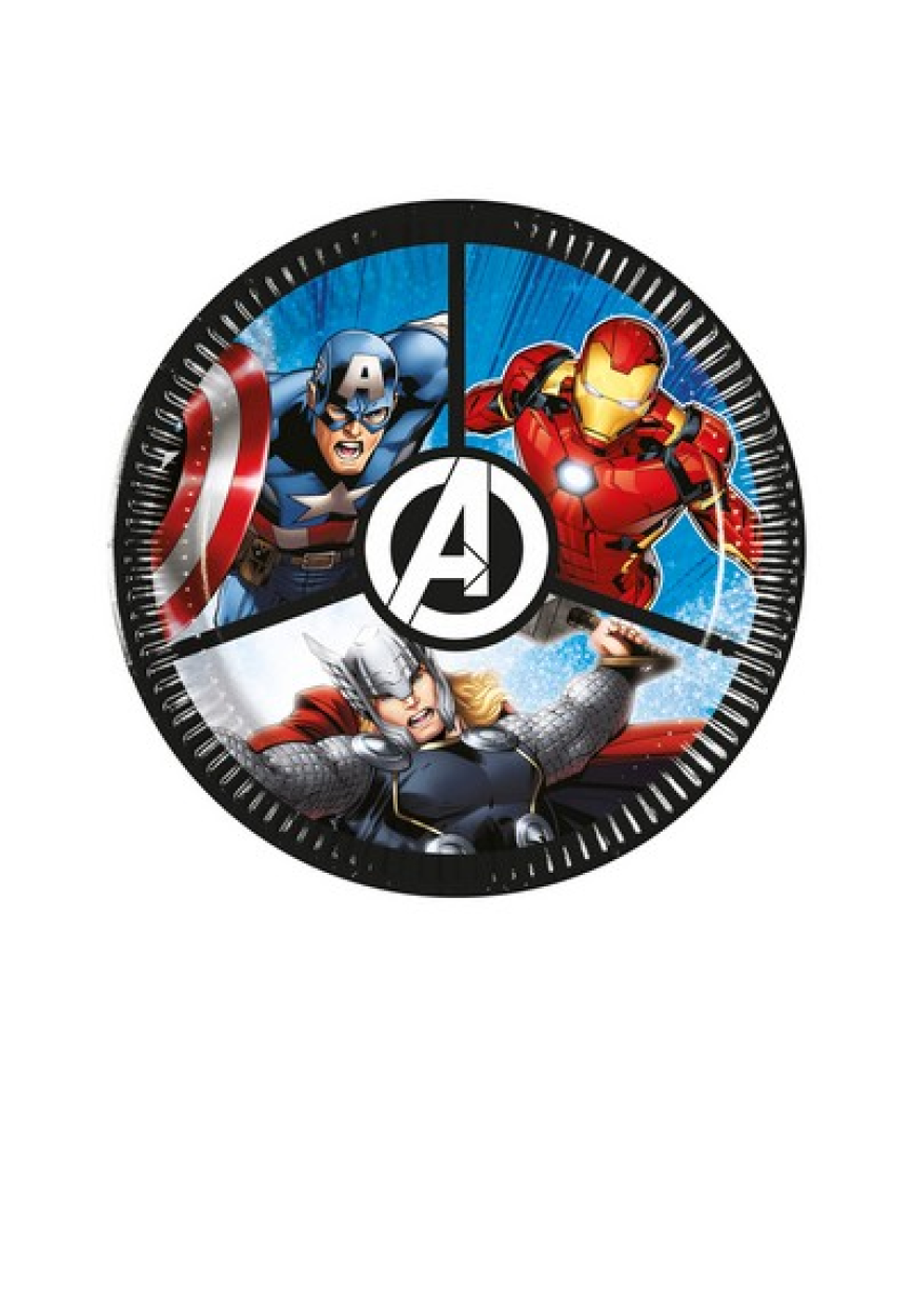 8 PIATTI 20 CM AVENGERS EVERGREEN 5PR97299