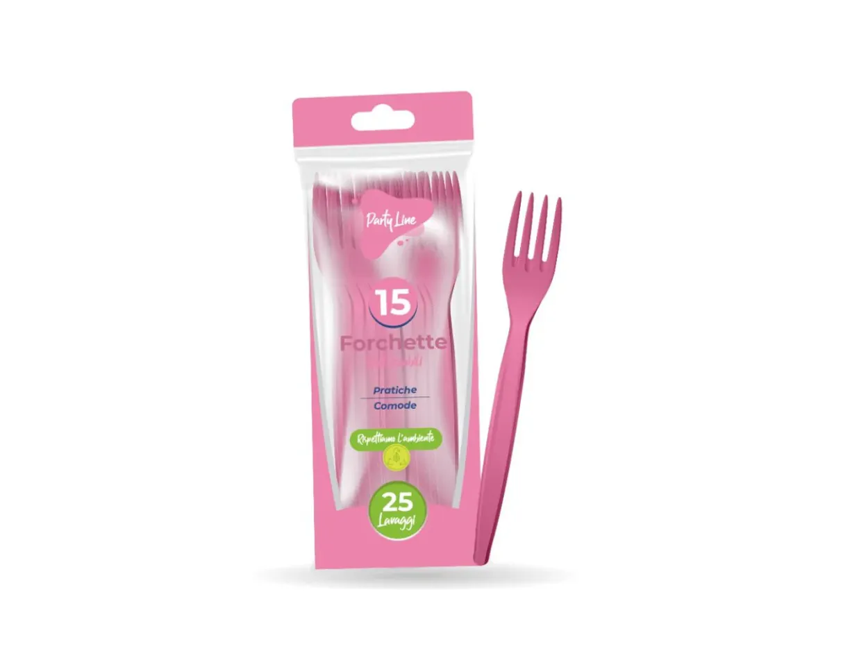 15 FORCHETTE ROSA 0648