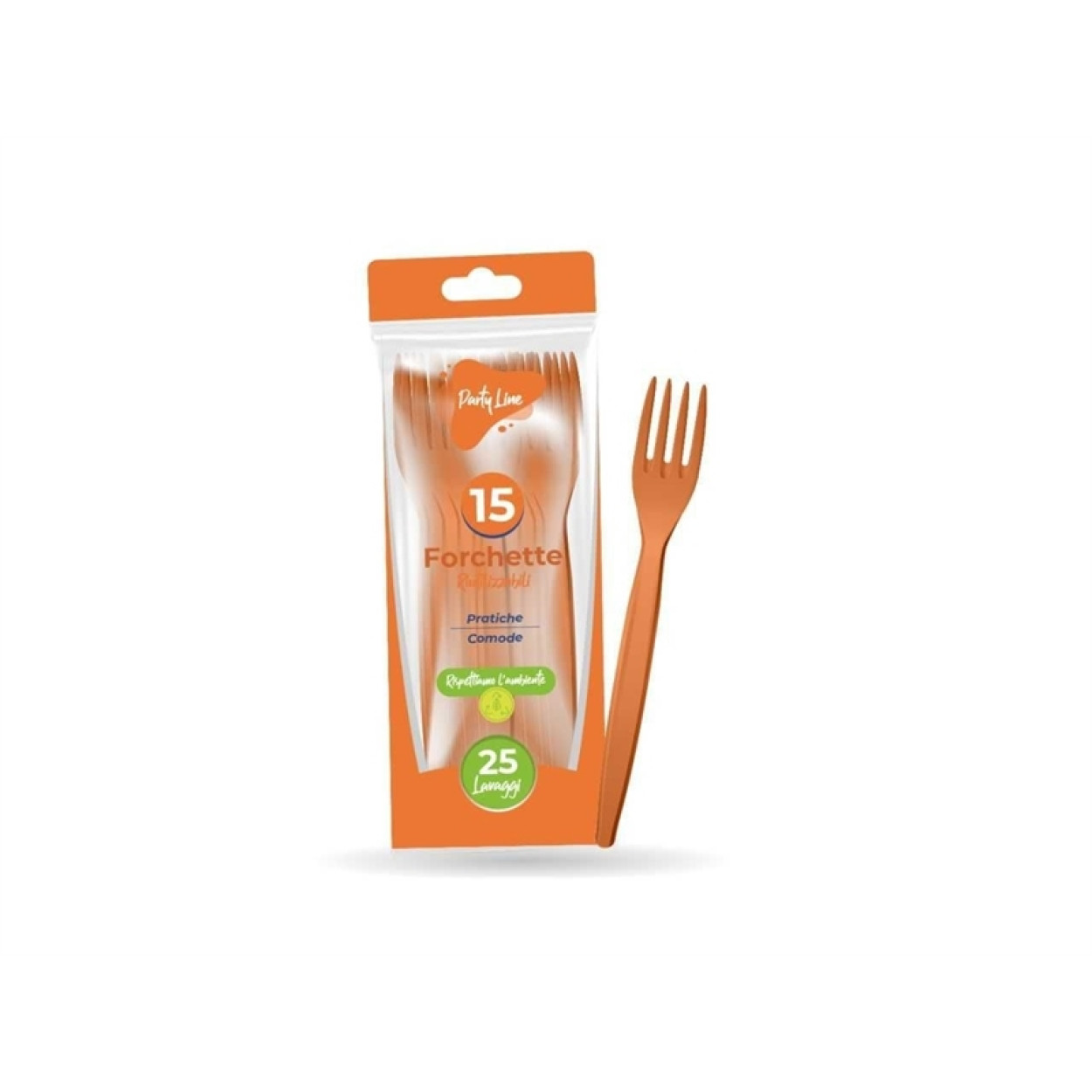 15 FORCHETTE ARANCIO 0655