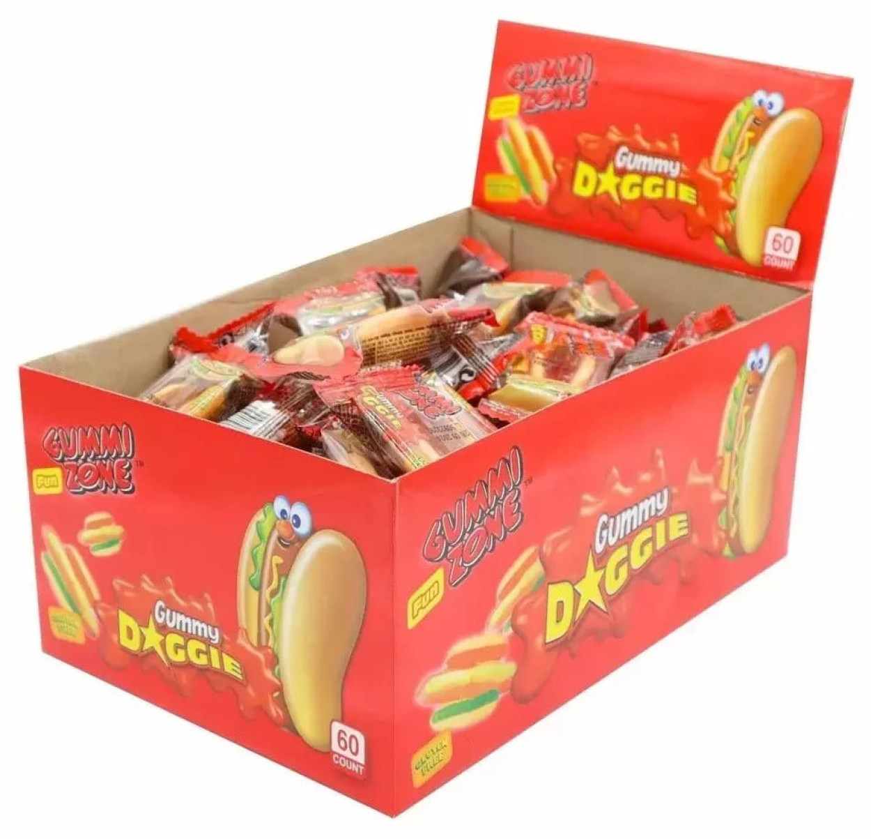 CARAMELLE A FORMA DI MINI HOT DOG INCARTATI 7 GR CAR333