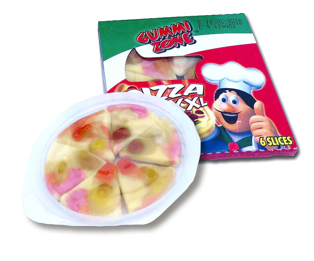 CARAMELLE A FORMA DI PIZZA XXL INCARTATE 21 GR CAR371