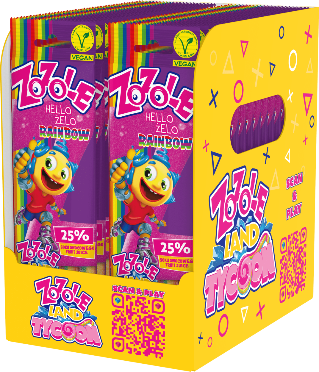 STRISCIA ZOZOLE RAINBOW FIZZY 75 GR BAN103