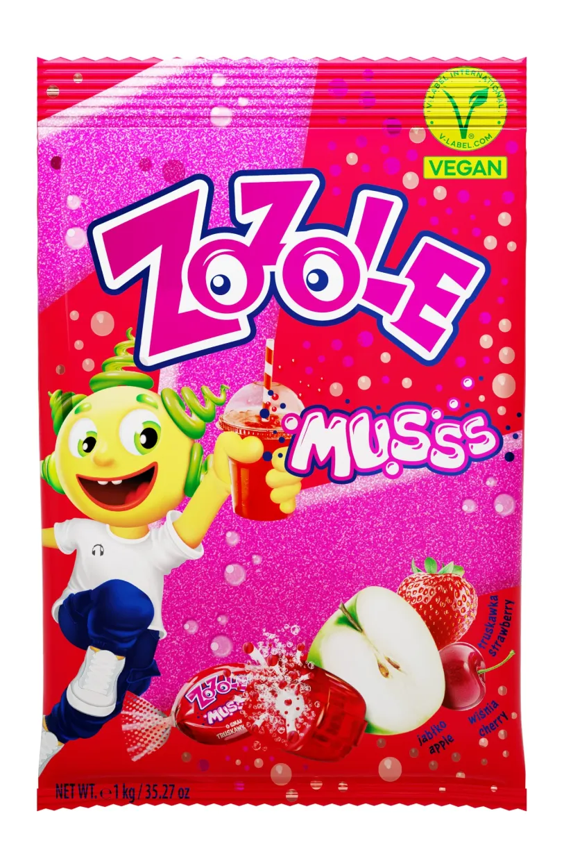 CARAMELLE MELA CILIEGIA E FRAGOLA FIZZY 1KG CAR517