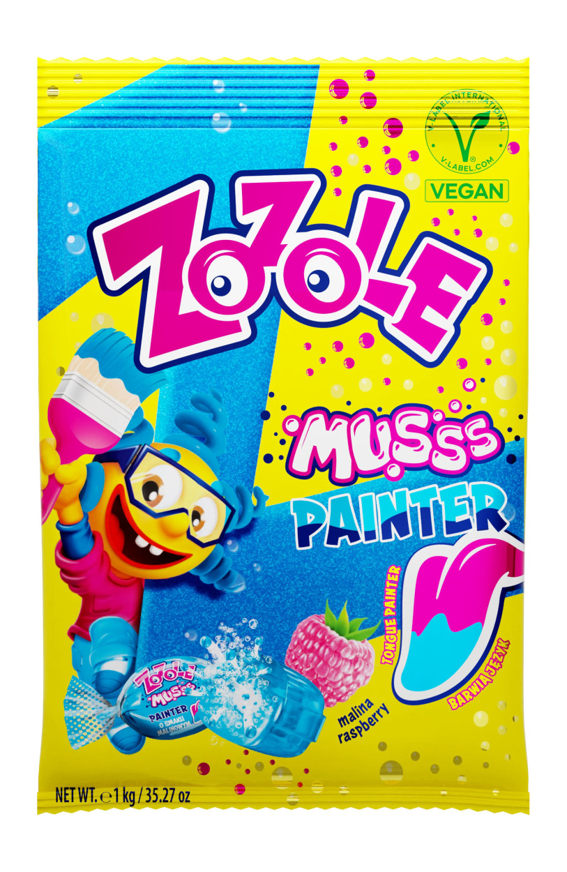 CARAMELLE LAMPONE BLU COLORA LONGUA FIZZY 1KG CAR520